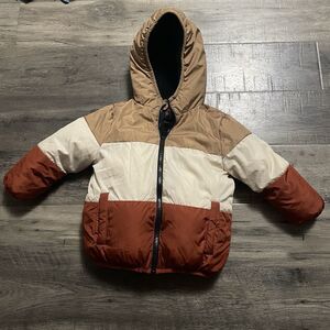 Swiss Tech Colorblock Toddler Boys Heavyweight Bubble Puffer Jacket Size 4T